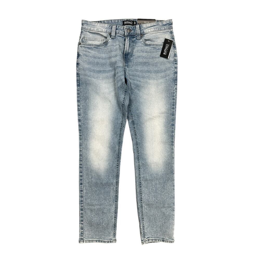 Buffalo David Bitton Ash Slim Jeans Mens 30x30 NWT Vintage Blue 32.5 Actual